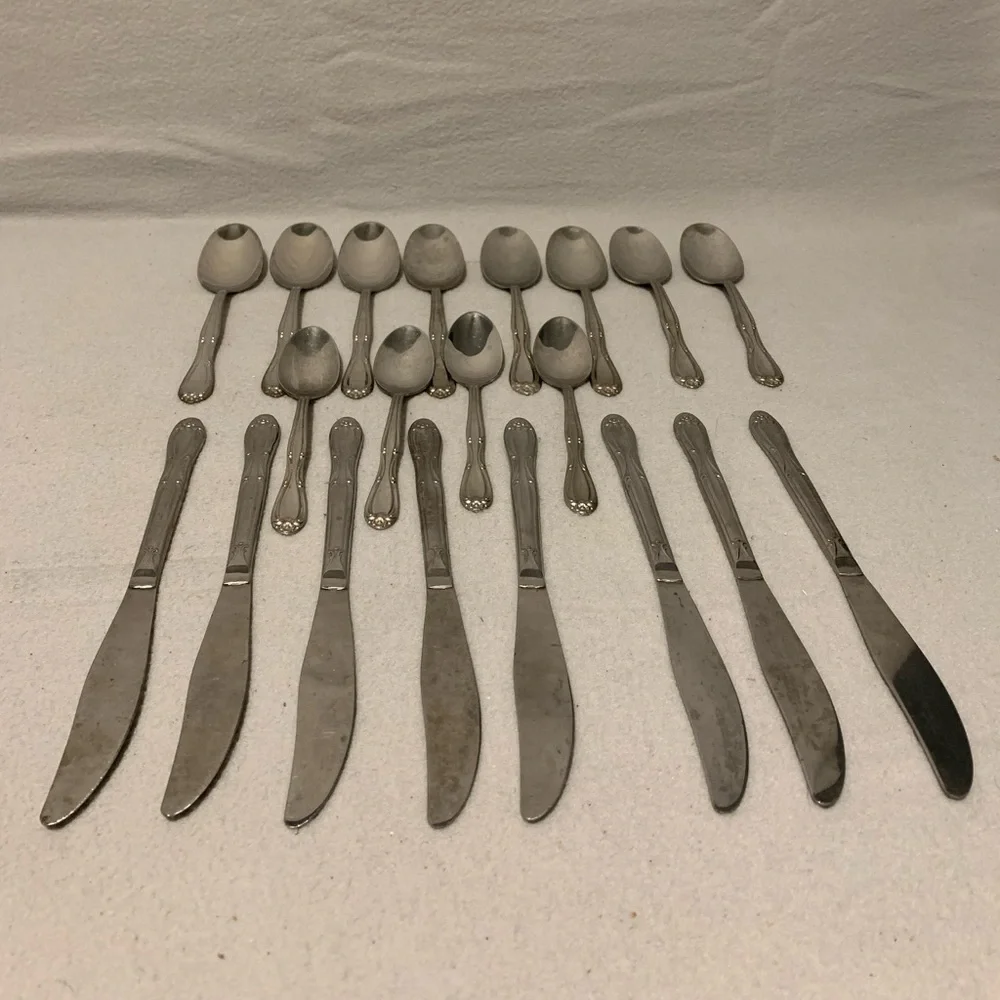 Americana Products Stainless Flatware Set - butter knives and spoons